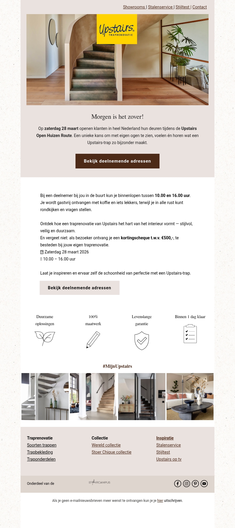 π Morgen is het zover: ervaar een Upstairs trap bij jou in de buurt π Morgen is het zover: ervaar een Upstairs trap bij jou in de buurt