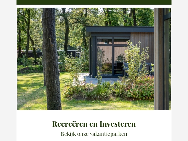 Vakantiewoningen in Nederland