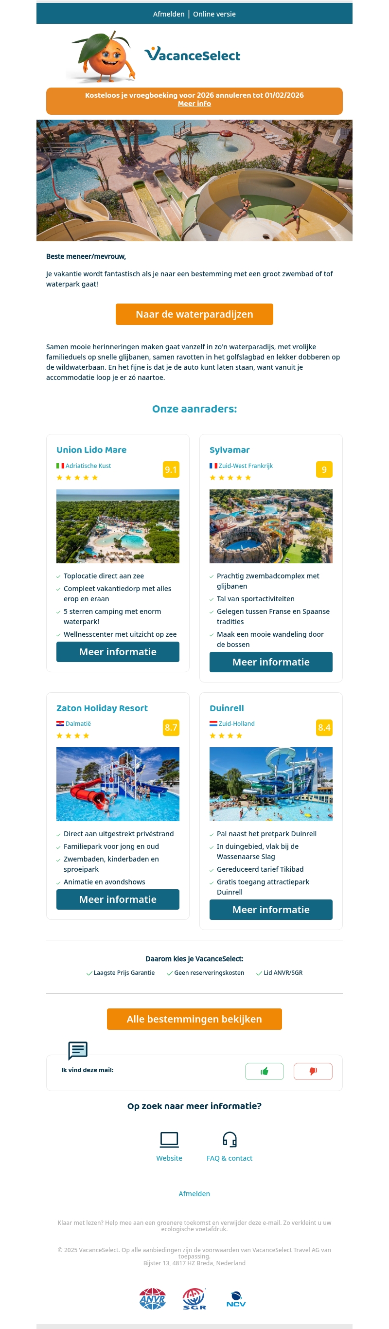Waterparken waar je zeker een topvakantie hebt ๐ Waterparken waar je zeker een topvakantie hebt ๐