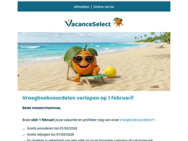 Boek nu voor het te laat is