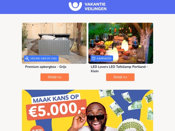 De leukste buitentoppers in de veiling