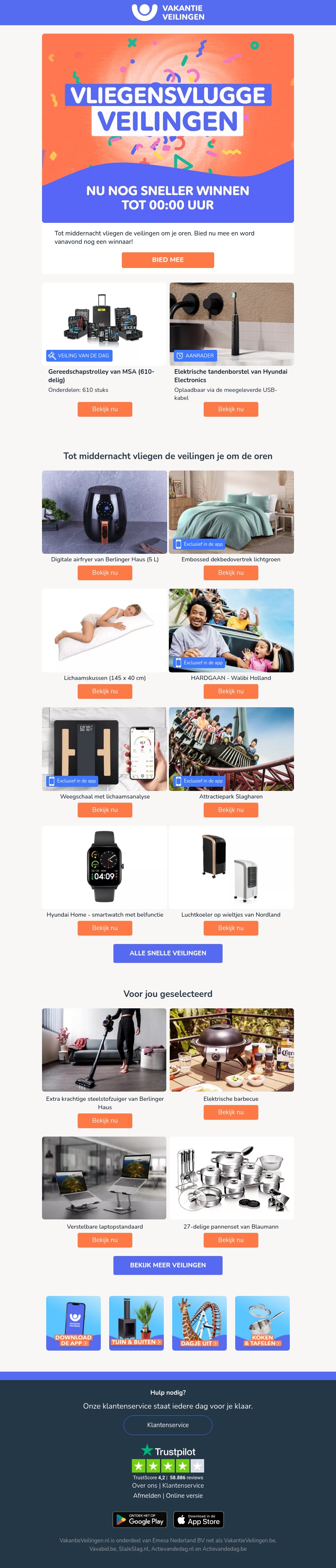 Vliegensvlugge Veilingen in 3, 2, 1..⚡ Vliegensvlugge Veilingen in 3, 2, 1..⚡