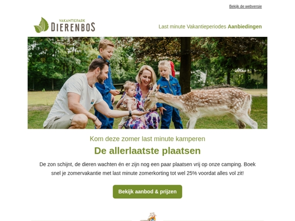Zet je tent op en je zorgen uit 🏕️
