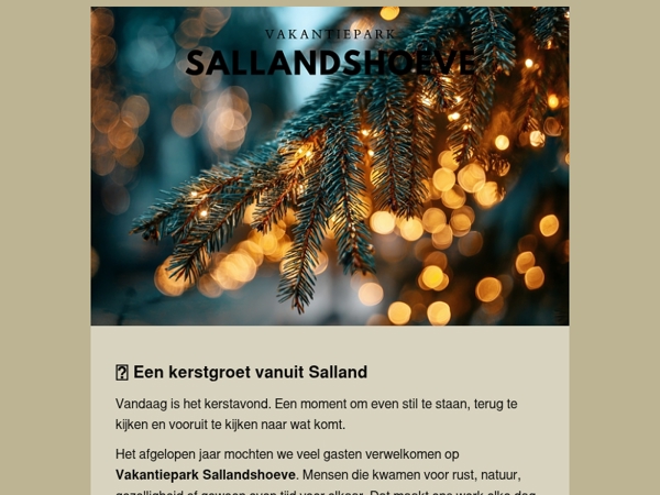 ✨ Warme kerstgroet van de Sallandshoeve