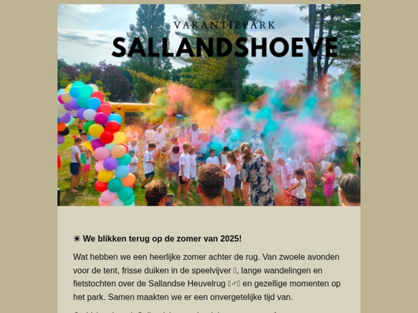 ☀️ Zomer 2025, wat was je prachtig! Boek nu alvast voor 2026 ✨