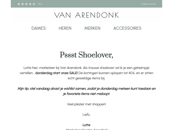 Maak je klaar voor de SALE! Tot 40% korting 💌