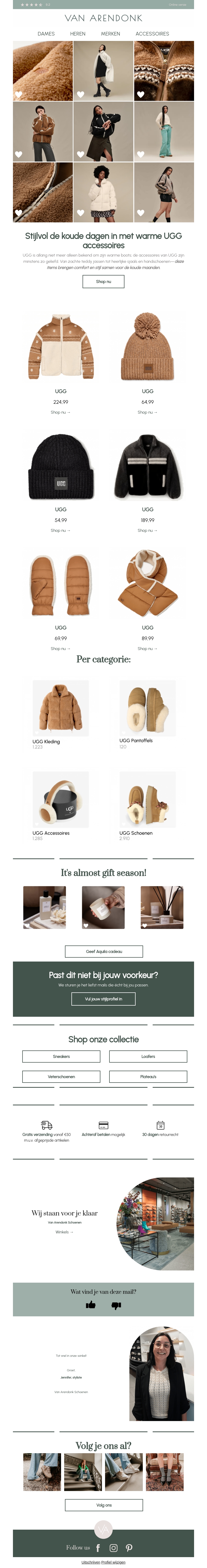 Houd de kou buiten met cozy UGG accessoires! Houd de kou buiten met cozy UGG accessoires!