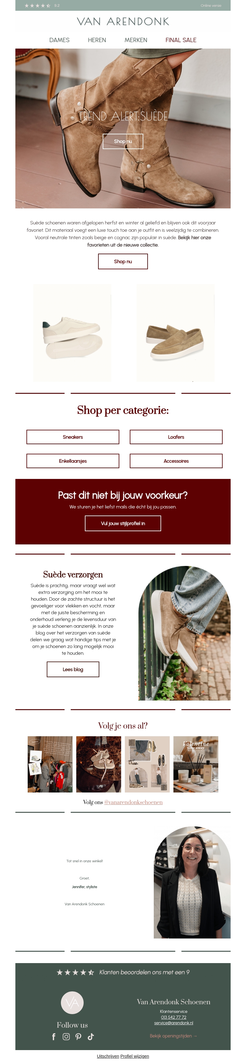 Suède! De trend van het seizoen is nu binnen. 🌸 Suède! De trend van het seizoen is nu binnen. 🌸