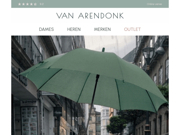 Natte dagen, droge voeten.  💦