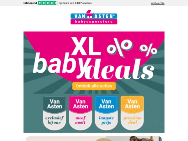 De XL Baby Deals zijn gestart 🎉