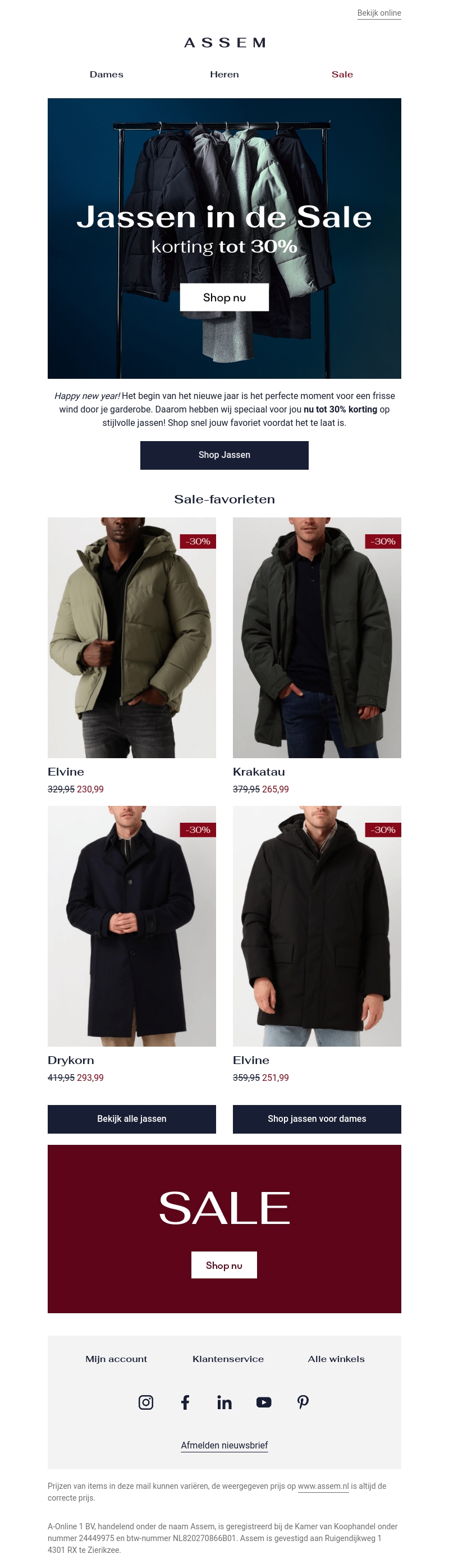 π₯ NU nΓ³g meer jassen in de Sale! π₯ NU nΓ³g meer jassen in de Sale!