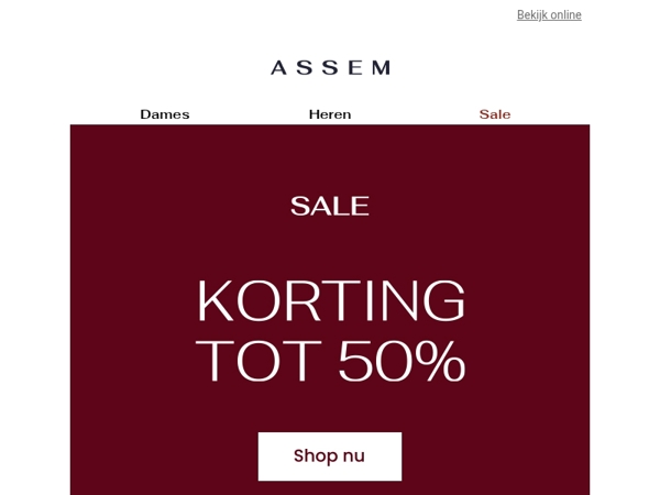 SALE | TOT 50% KORTING 🔥
