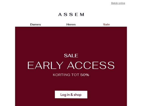 Alléén vanavond: Early Access tot de Sale ❤️‍🔥