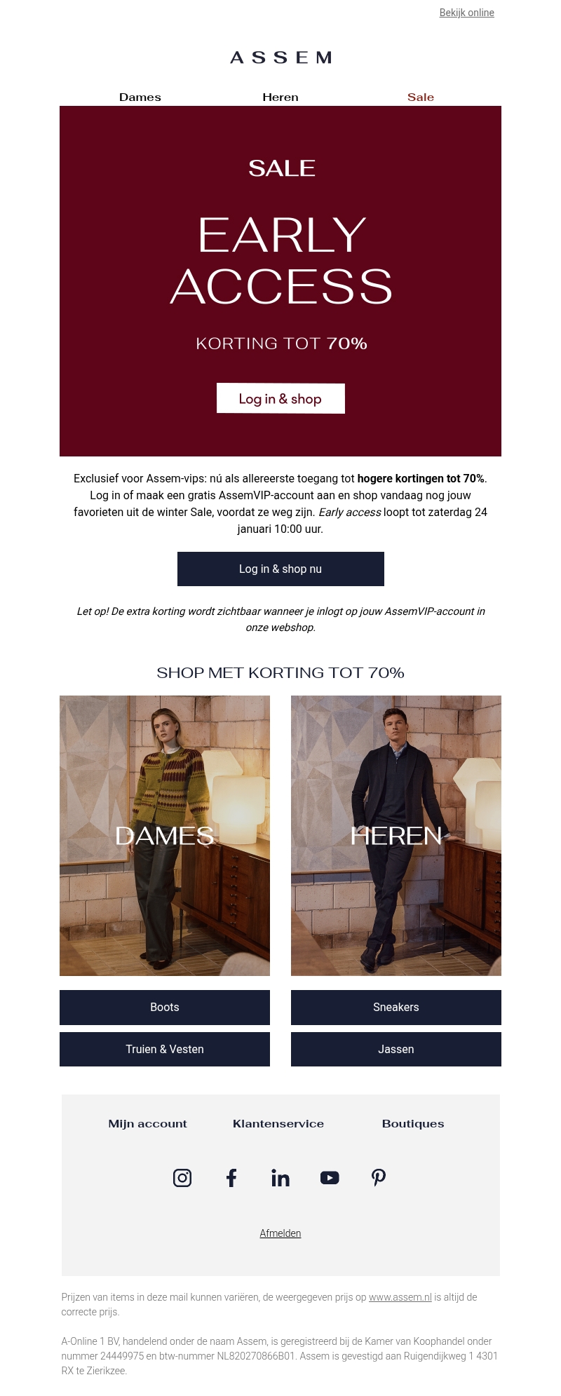 Early Access voor jou: tot 70% korting ๐ข Early Access voor jou: tot 70% korting ๐ข