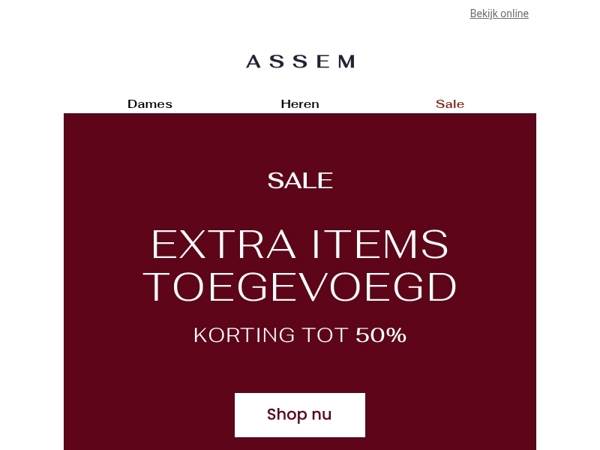 NU extra items toegevoegd | Tot 50% korting 📢