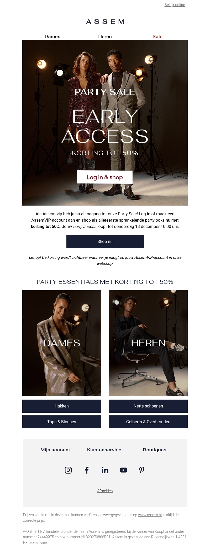 Early Access: tot 50% korting op de partycollectie ✨ Early Access: tot 50% korting op de partycollectie ✨