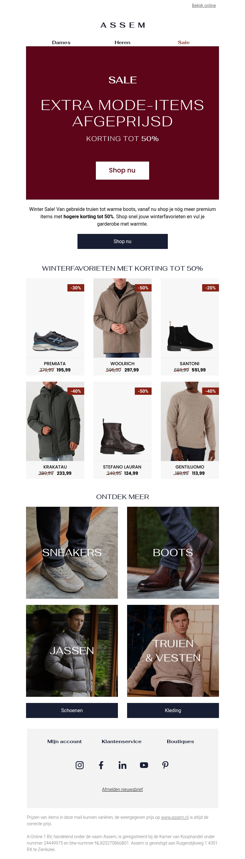 ๐ฅ NU tot 50% korting | Extra mode-items afgeprijsd ๐ฅ NU tot 50% korting | Extra mode-items afgeprijsd
