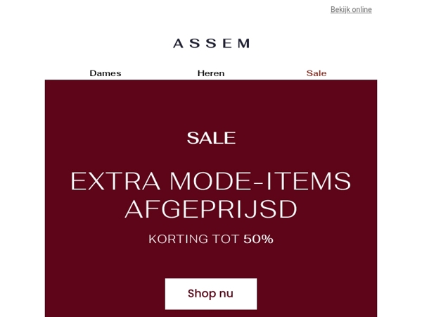 🔥 NU tot 50% korting | Extra mode-items afgeprijsd