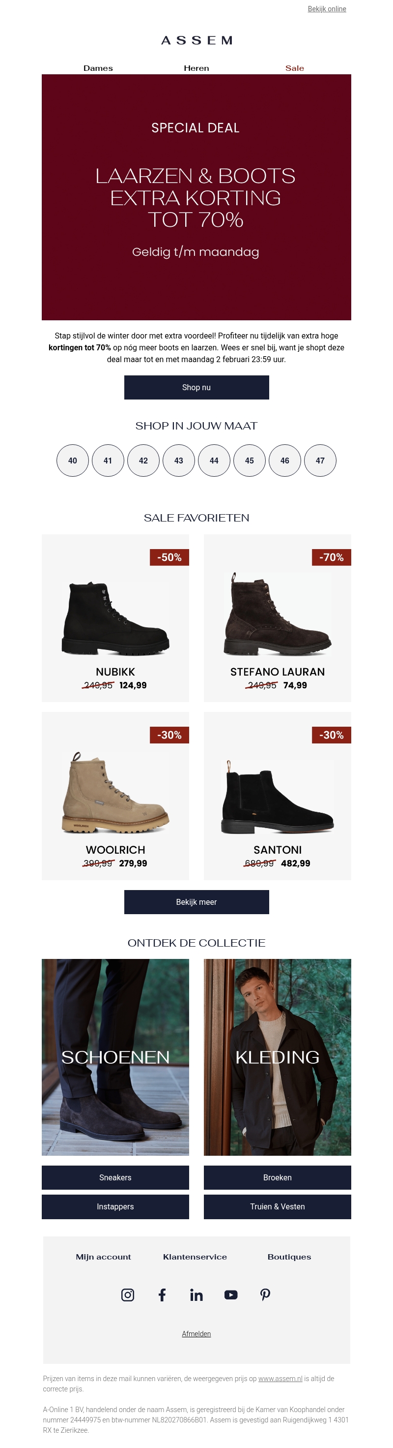 NU extra korting op boots ๐ NU extra korting op boots ๐