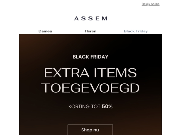 🚨 Extra items toegevoegd | Black Friday