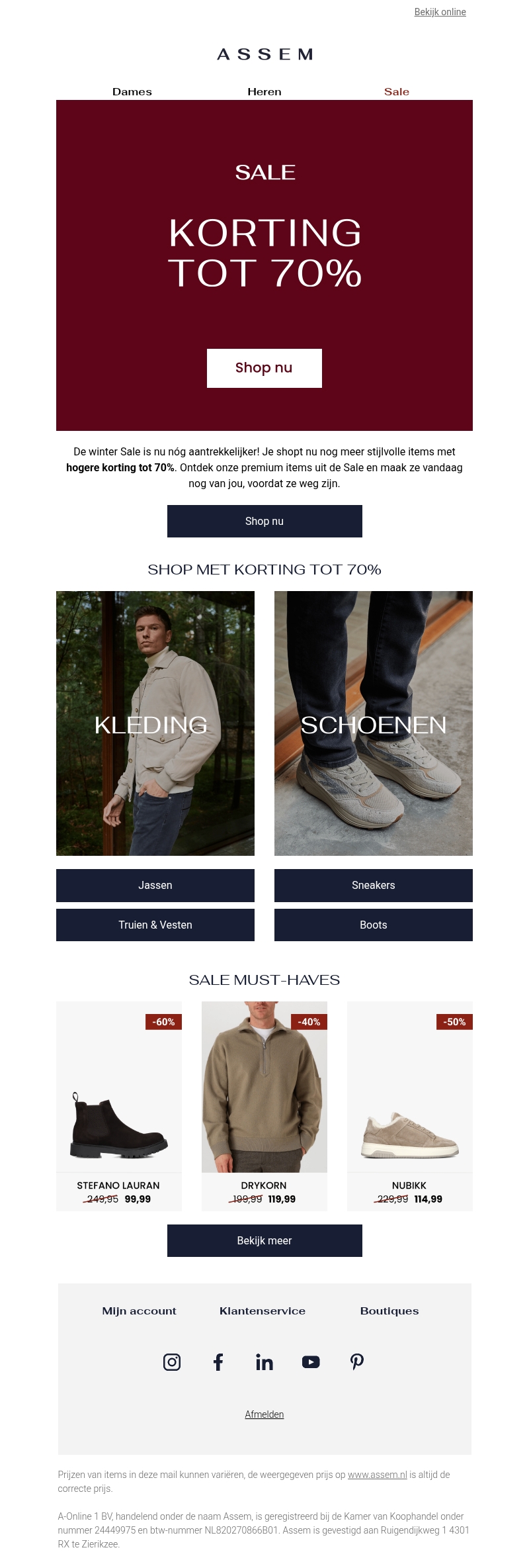 SALE | TOT 70% KORTING ๐จ SALE | TOT 70% KORTING ๐จ