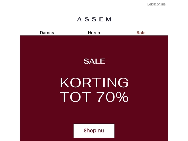 SALE | TOT 70% KORTING 🚨