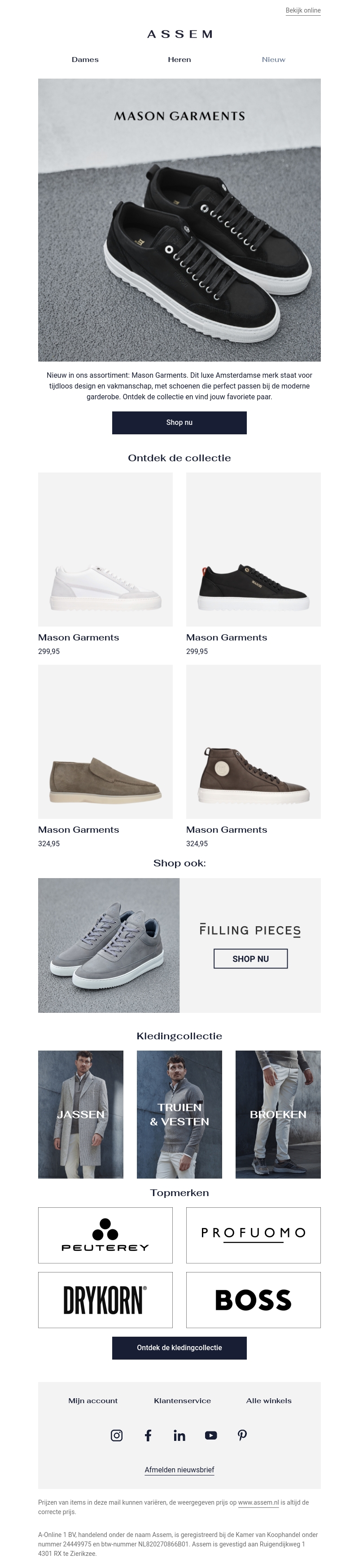 NEW BRAND | Mason Garments NEW BRAND | Mason Garments