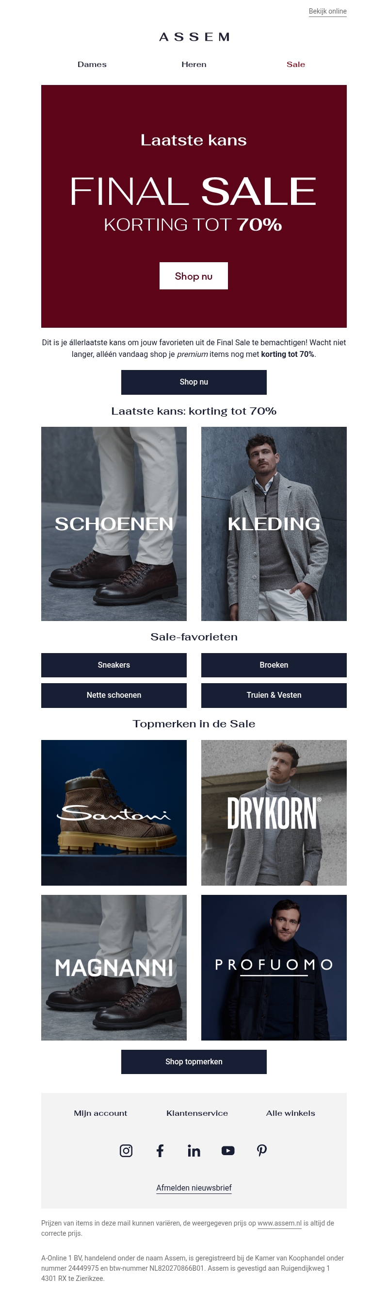 FINAL SALE | Laatste kans π¨ FINAL SALE | Laatste kans π¨