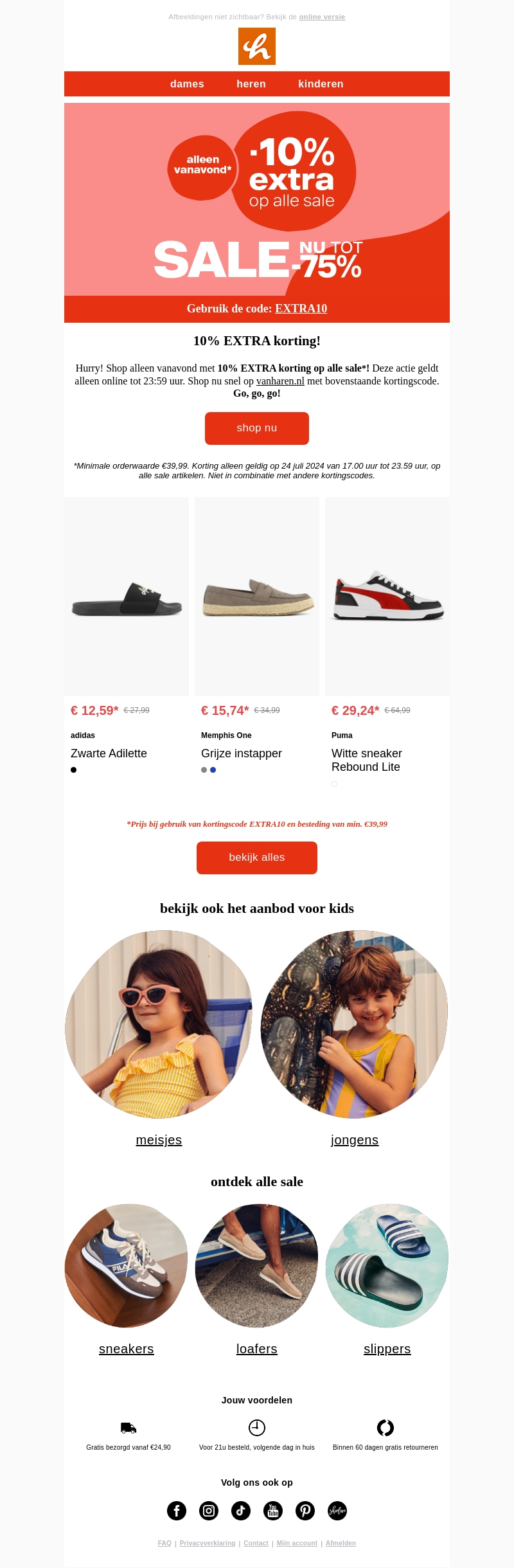 ๐จ We zijn begonnen! 10% EXTRA op alle sale! ๐จ We zijn begonnen! 10% EXTRA op alle sale!