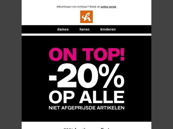 👀 20% KORTING op ALLES!!