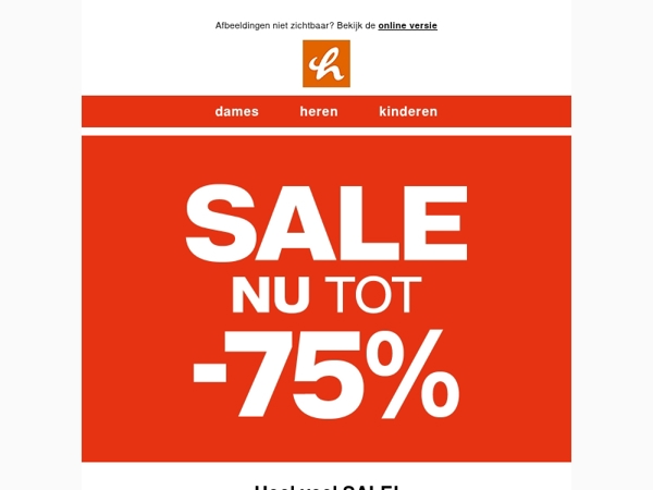 Heel veel SALE tot -75% 🚨