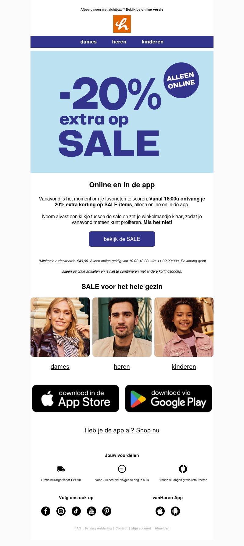 Alleen vanavond: -20% EXTRA op SALE! ๐จ Alleen vanavond: -20% EXTRA op SALE! ๐จ