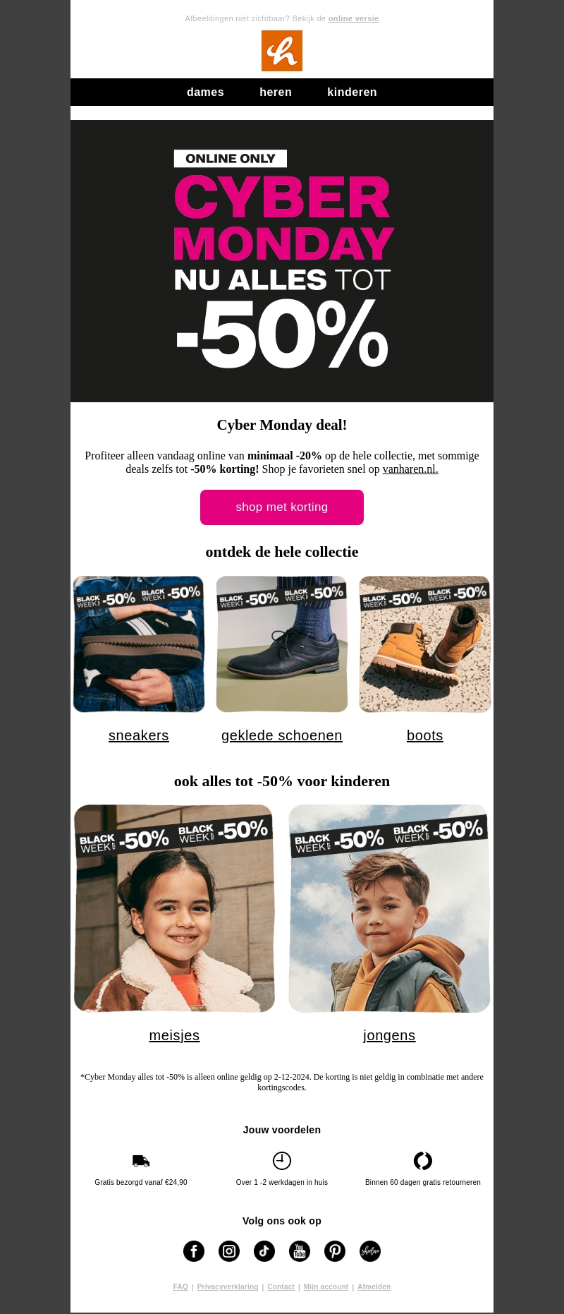 Cyber Monday deal: Nu alles tot -50%! 🖤⚡ Cyber Monday deal: Nu alles tot -50%! 🖤⚡