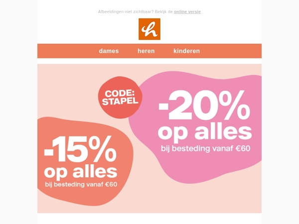 We zijn begonnen! -20% op ALLES 🤩