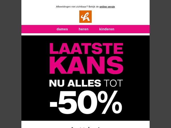 ⏳Laatste kans: ALLES tot -50%! ⏳