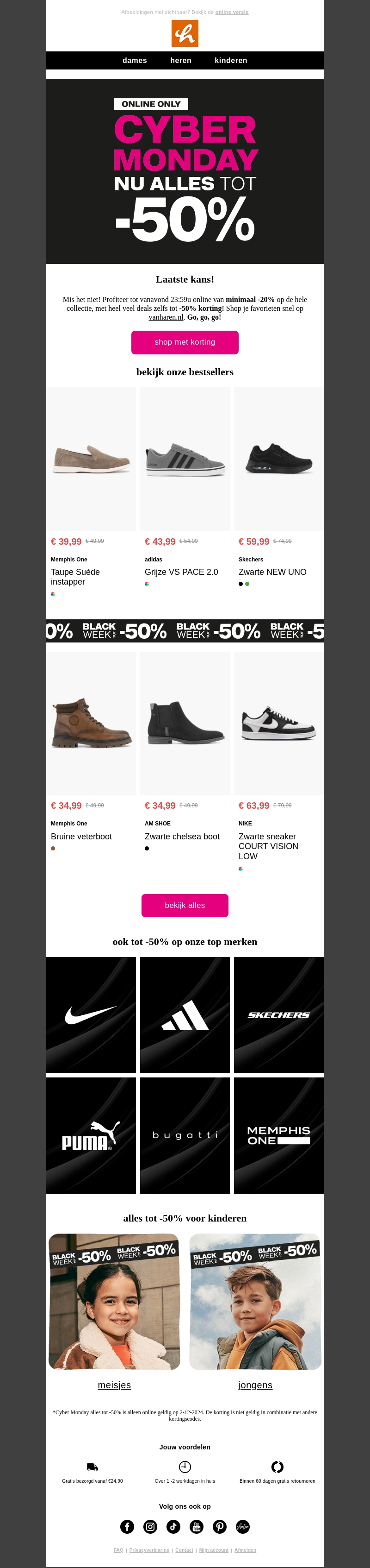 Laatste kans! Nu alles tot -50%! 🖤⚡ Laatste kans! Nu alles tot -50%! 🖤⚡