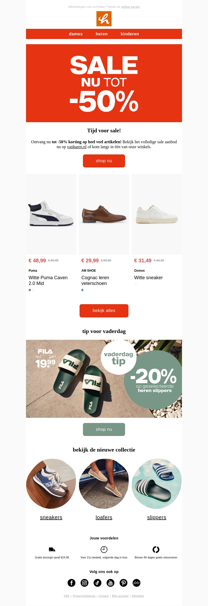 Tijd voor sale! Tot -50% op heel veel artikelen 🤩 Tijd voor sale! Tot -50% op heel veel artikelen 🤩