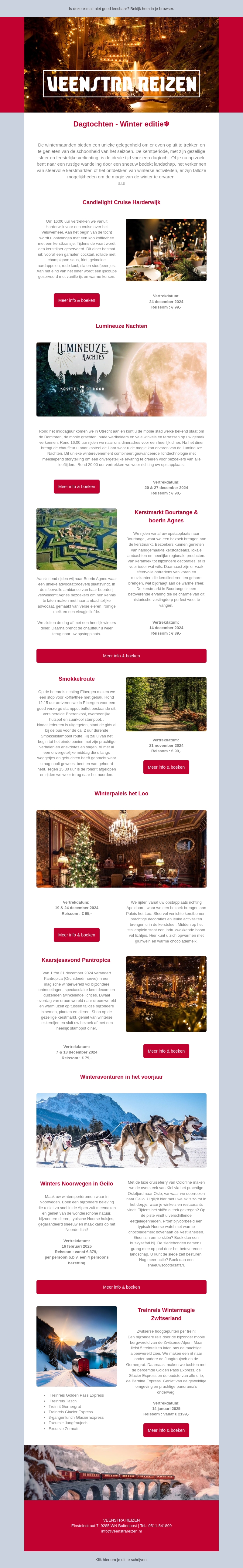 Dagtochten - Winter special! Dagtochten - Winter special!