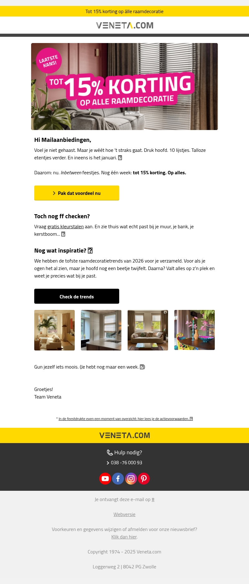 Nog één week voordeel. Dan is 'ie weg. 💸 Nog één week voordeel. Dan is 'ie weg. 💸