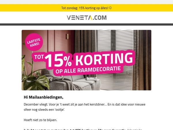 Laatste kans om 'm in huis te halen