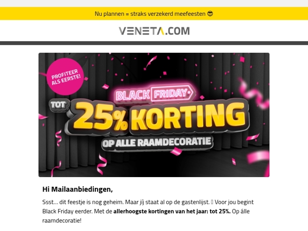 Vroege toegang tot Black Fri-YAY voor jou! 🎉
