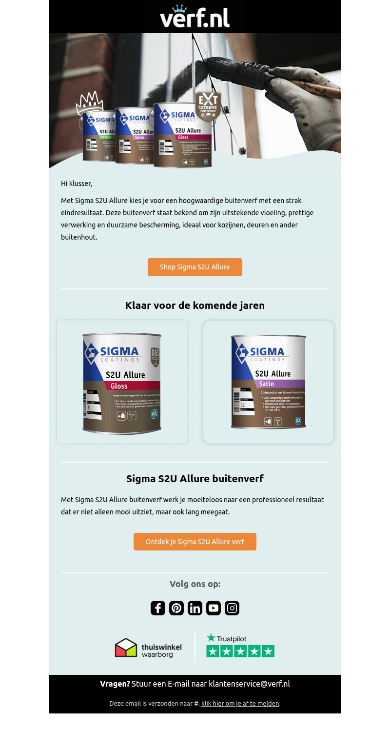 ✨Sigma S2U Allure: klaar voor de komende jaren ✨Sigma S2U Allure: klaar voor de komende jaren