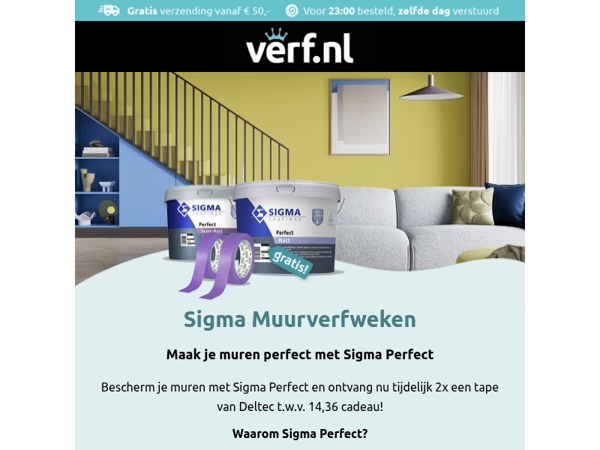 Sigma muurverfweken bij Verf.nl!✨