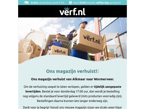 Ons magazijn verhuist naar Wormerveer!📦 