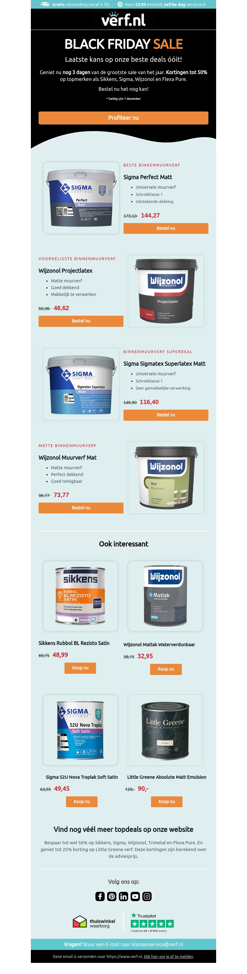 Laatste kans op Black Friday deals!⏰ Laatste kans op Black Friday deals!⏰