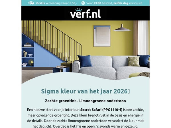 Secret Safari is de Sigma kleur van het jaar 2026 🌿