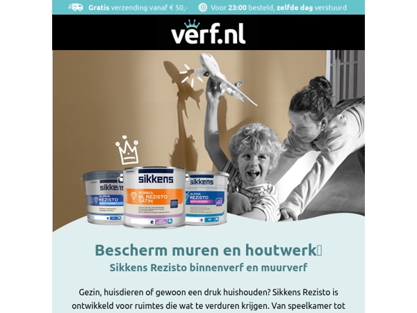 Bescherm je muren en houtwerk met Sikkens Rezisto✨🛡️!