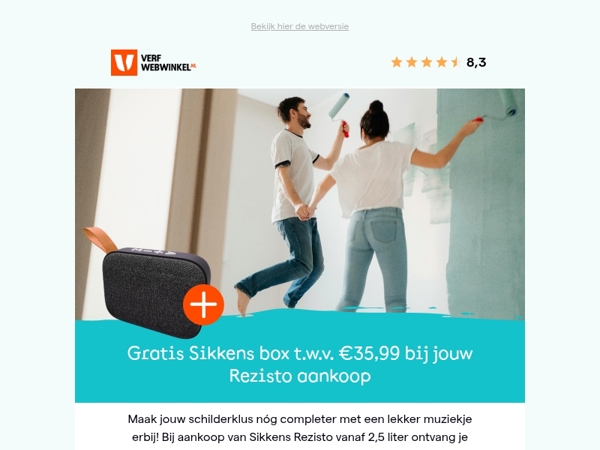 Gratis boxje t.w.v. €35,99 bij Sikkens Rezisto