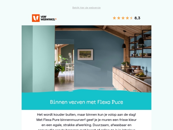 Kouder buiten? Tijd om binnen te verven!