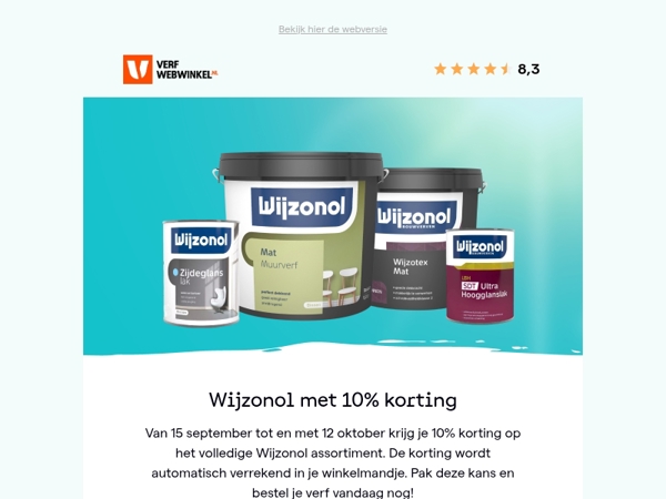 10% korting op het gehele Wijzonol assortiment: alleen deze maand!